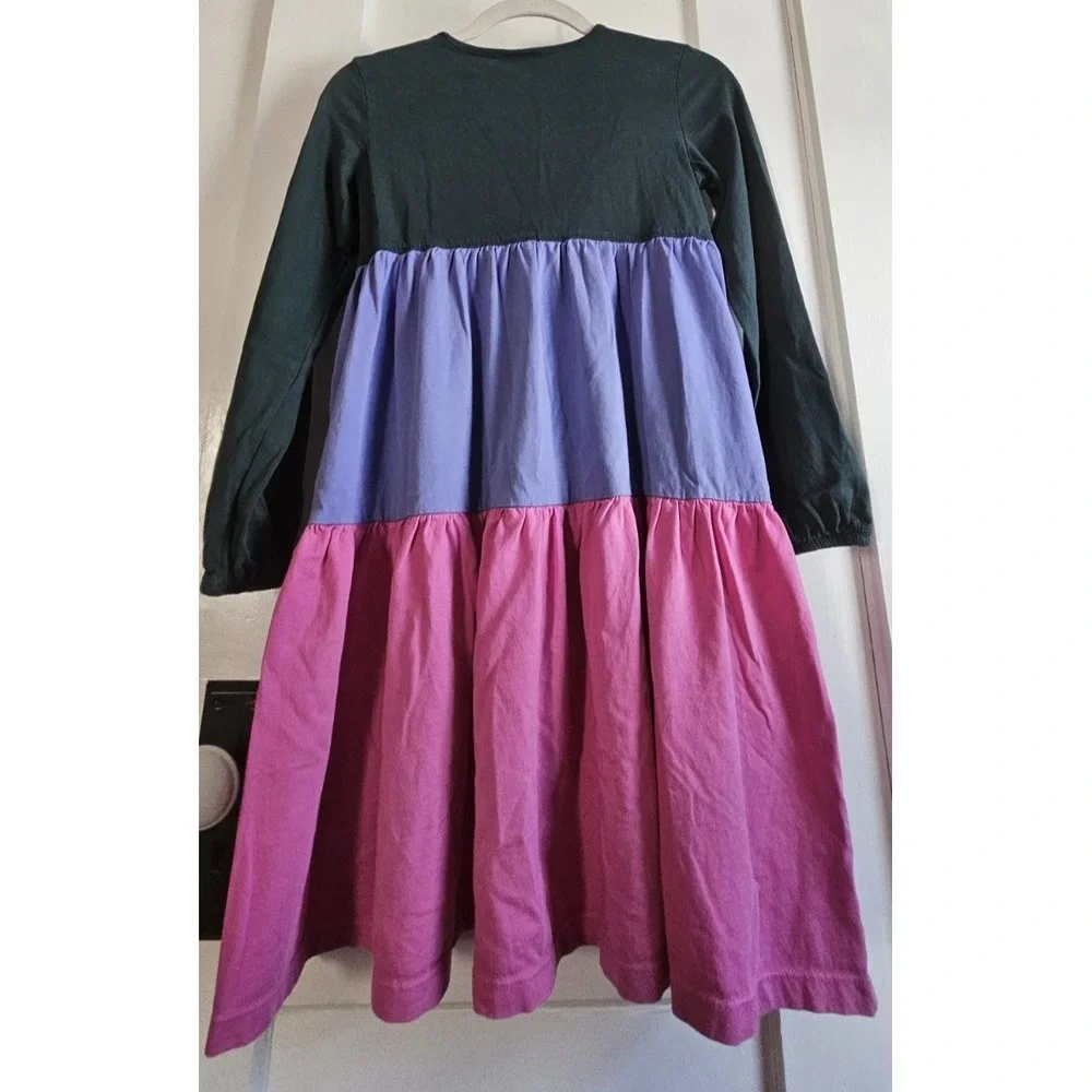 Hanna Andersson colorblack twirl‎ power dress Sz 10 ( 140cm)